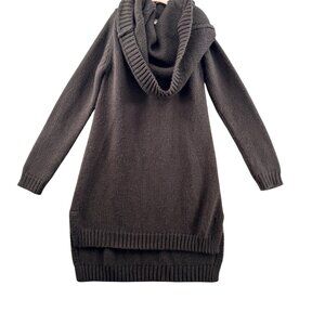 Cheap Monday Zapphira Sweater Dress  Cowl Neck Size Small Black